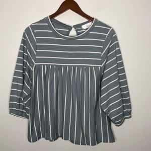 Sign Here Signature Clothing Austin Top Stripe S